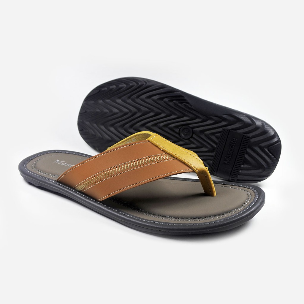 Mascotte LIPOSO Sandal Pria 975.280-283 [ Tan, Hitam dan Cream ] / Ramayana Jatinegara