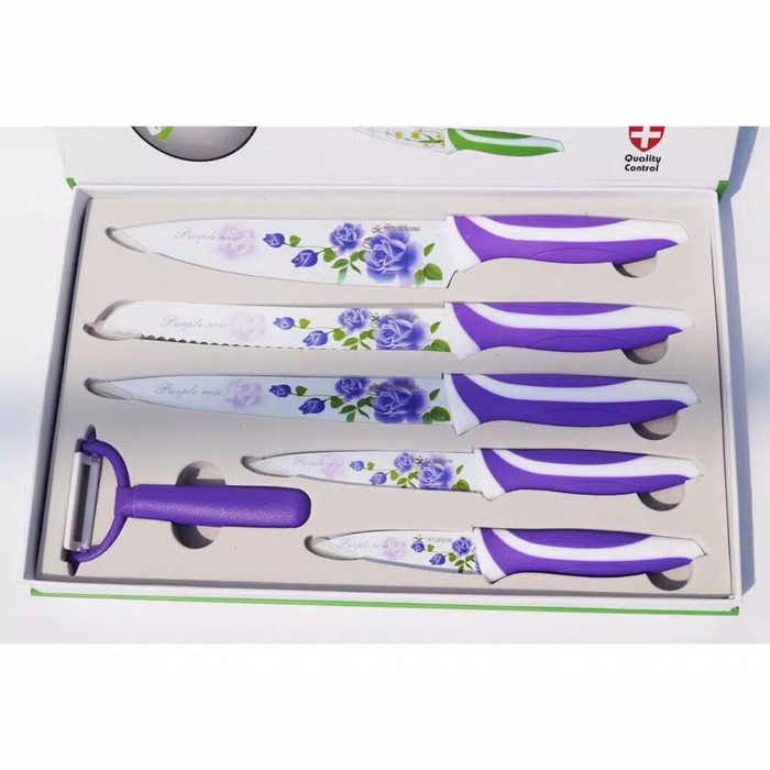 Pisau Keramik Set - Ungu promo