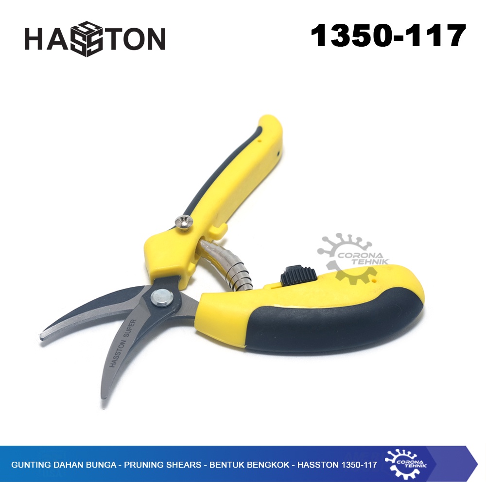 Hasston 1350-117 - Gunting Dahan Bunga - Pruning Shears - Bengkok