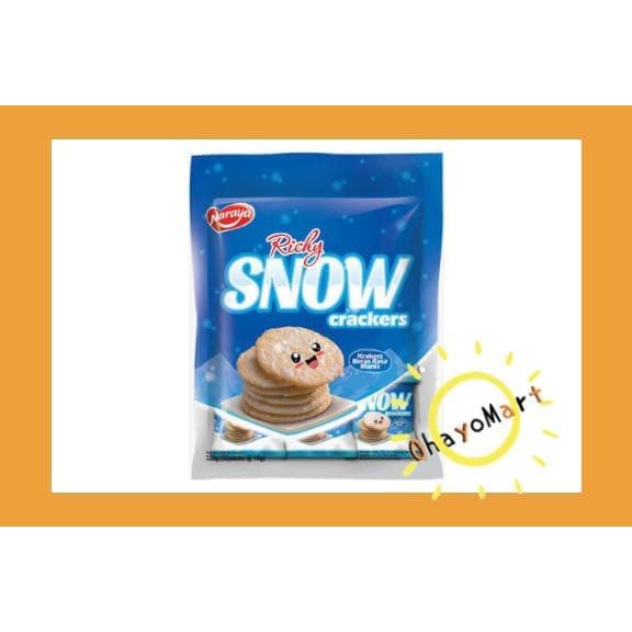 Naraya Richy snow/ krakers beras rasa manis/ rice Crackers 320