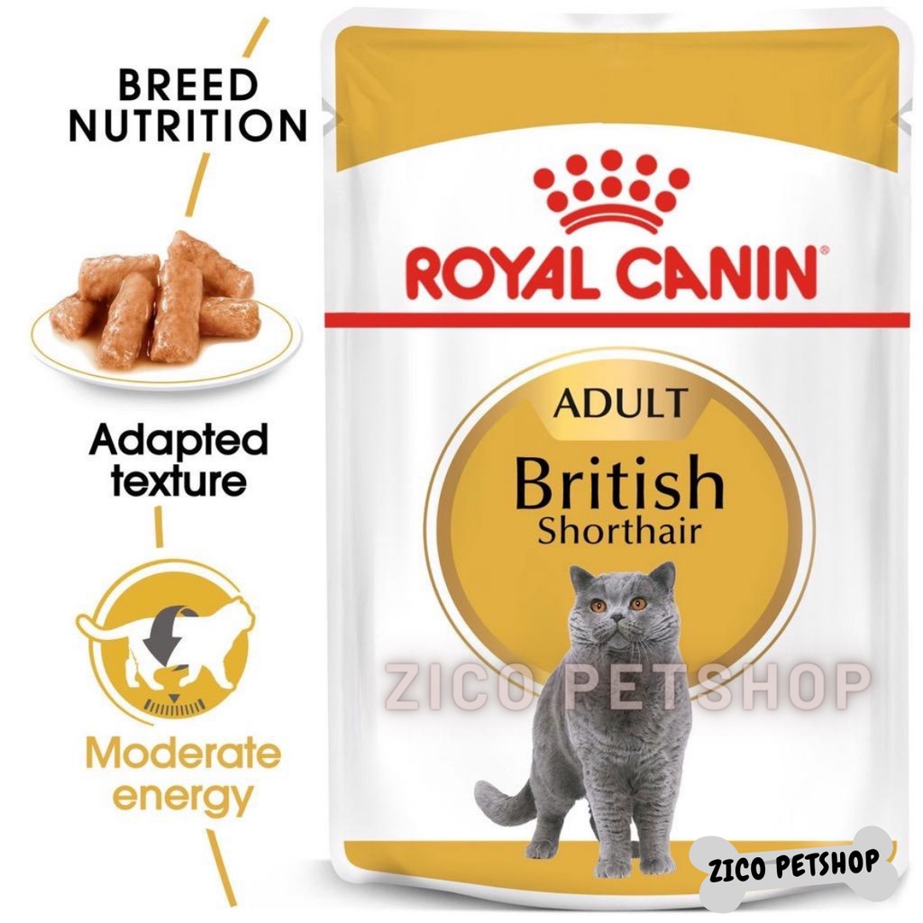 ROYAL CANIN Adult British Shorthair Makanan Kucing Dewasa Wet 85gr