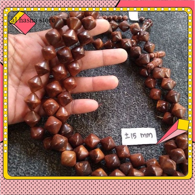 tasbih kokka wajik ± 15 mm ( 15mm ) (JUMBO) 99 butir