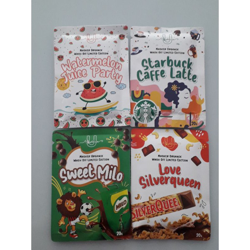 Umaskerin snack series/masker organik/masker wajah bpom