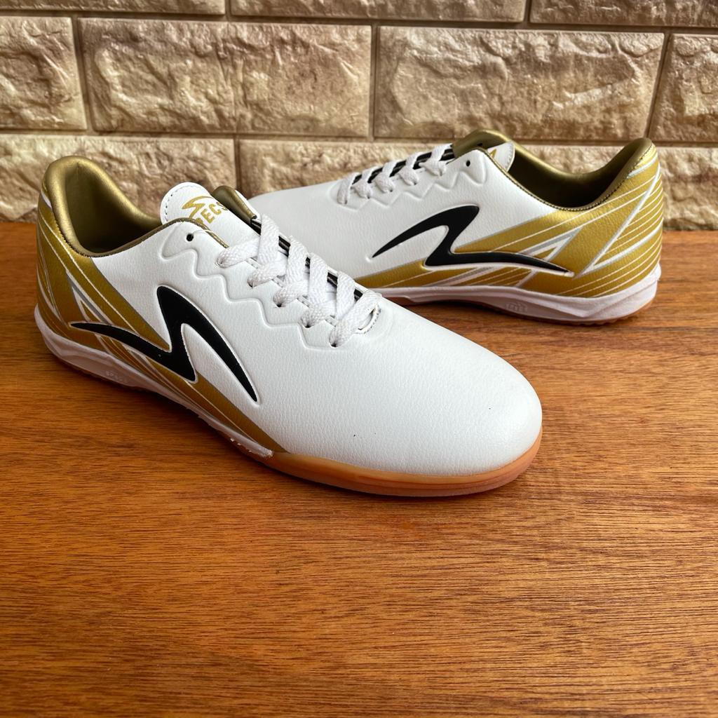 SEPATU SPECS FUTSAL ACCELERATOR LIGHTSPEED REBORN PUTIH GOLD MURAH INDOOR PREMIUM GRADE ORI VIETNAM