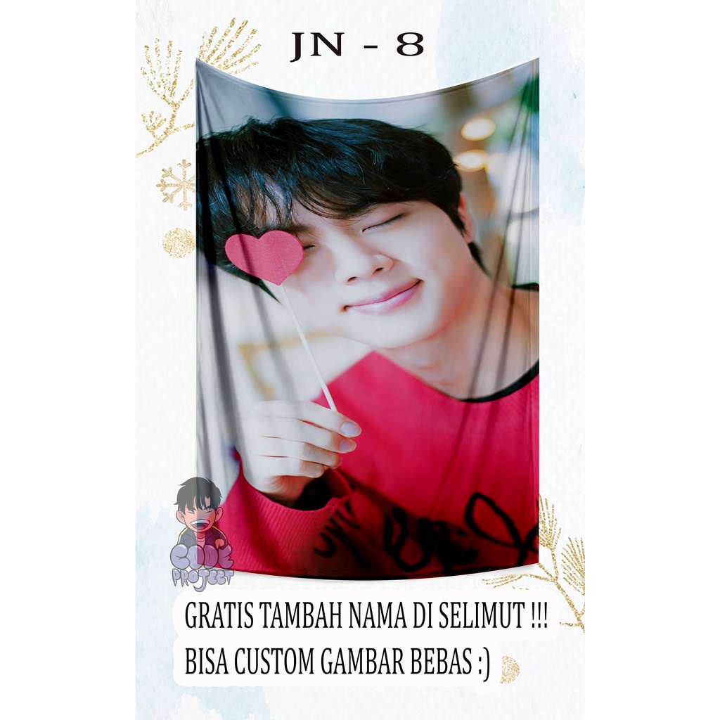 Kim seok Jin - selimut all member BTS jin - selimut custom kpop BTS army - kpop BTS JIN - selimut cu