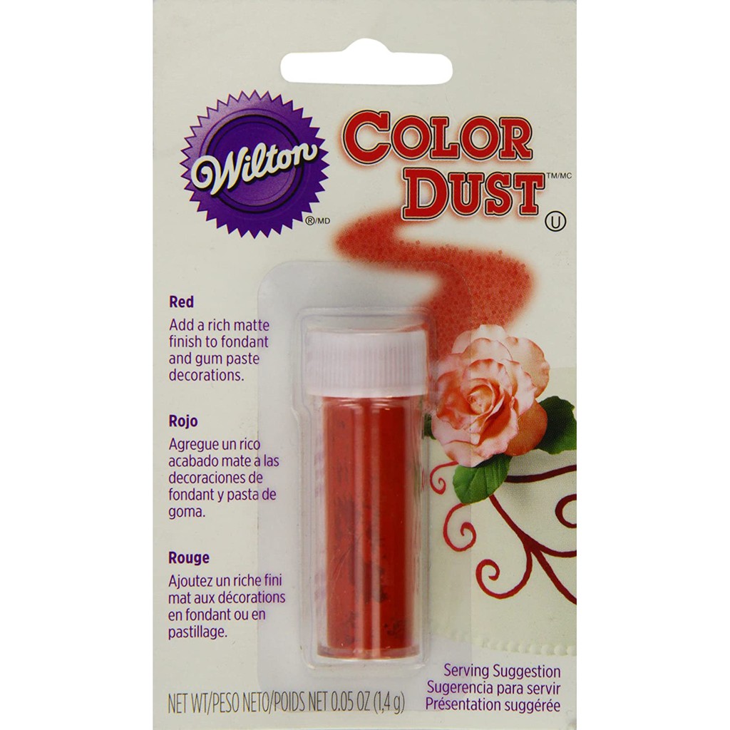 

Wilton color dust RED