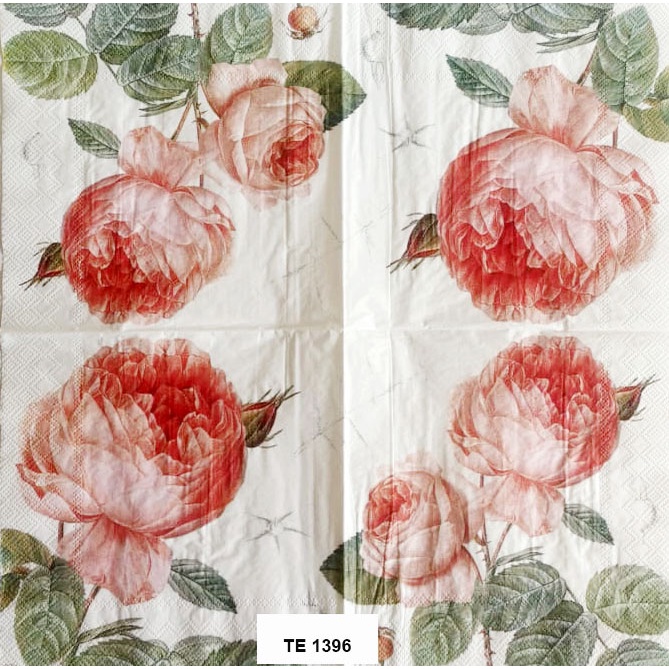 Tisu Napkin Kerajinan Decoupage Eropa 33X33 CM TE 1396 TTS