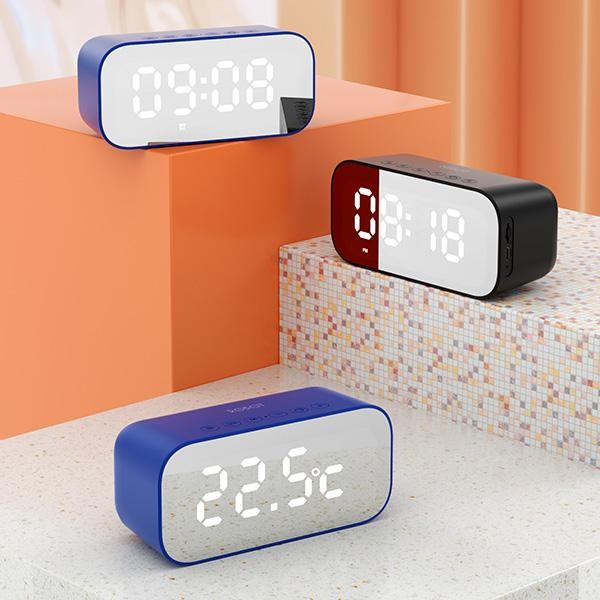 Speaker Bluetooth ROBOT RB560 Alarm Clock LED Indicator Jam Meja Digital