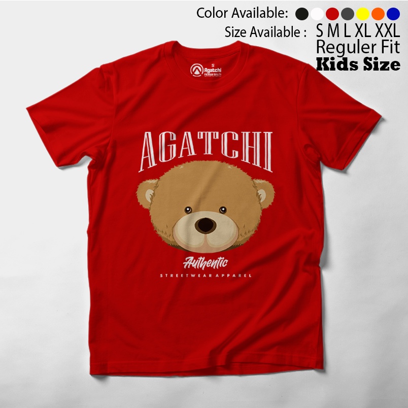 Baju Kaos Atasan Anak Laki - laki dan Perempuan Boneka Beruang Teddy Bear