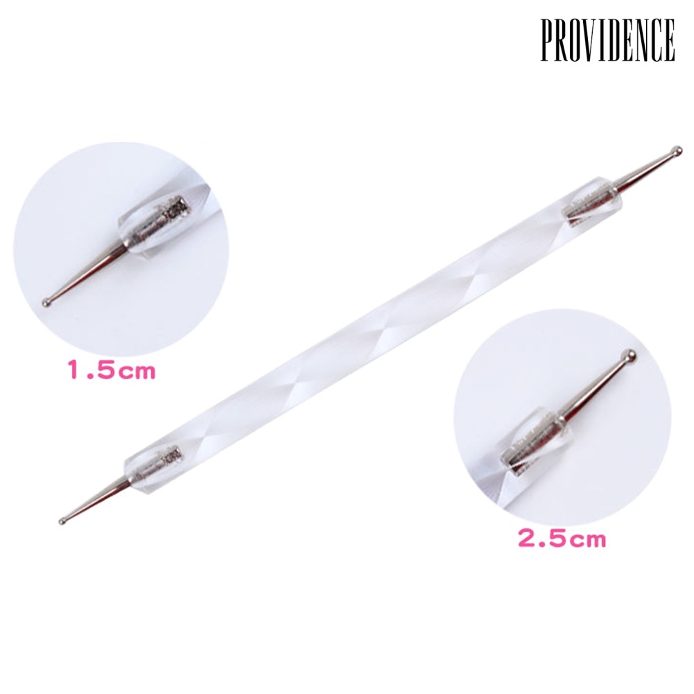 Providence 5Pcs 2 Way Marbleizing Dotting Manicure Tools DIY Nail Art Rod Painting Dot Pen