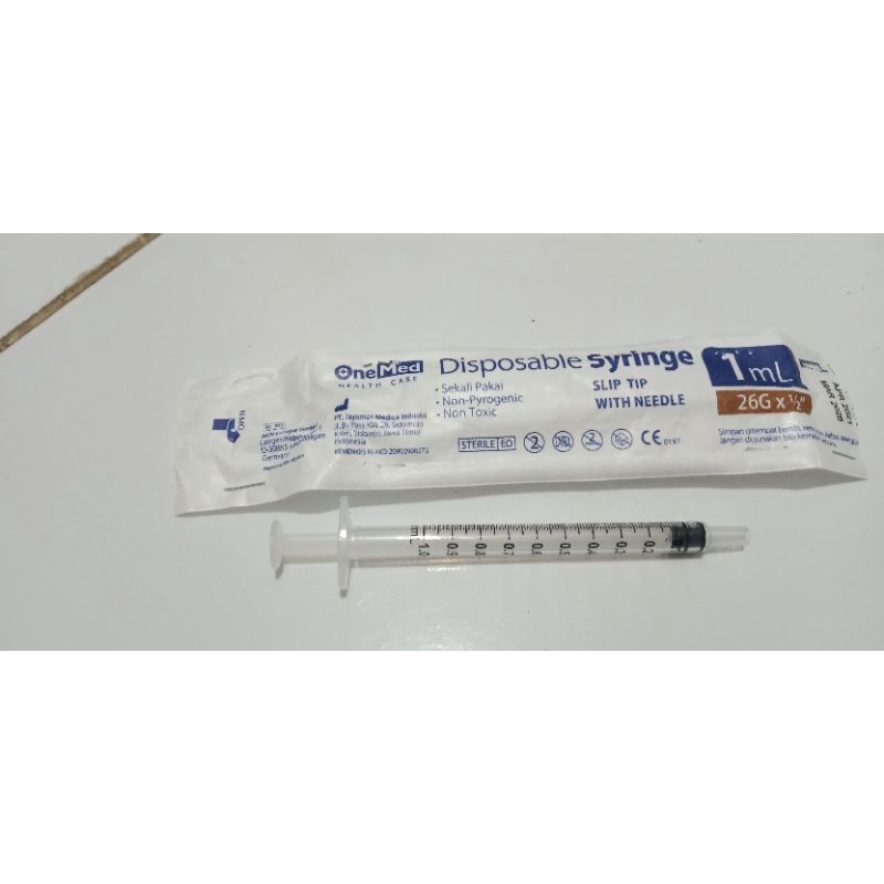 alat suntik 1 ml tanpa jarum