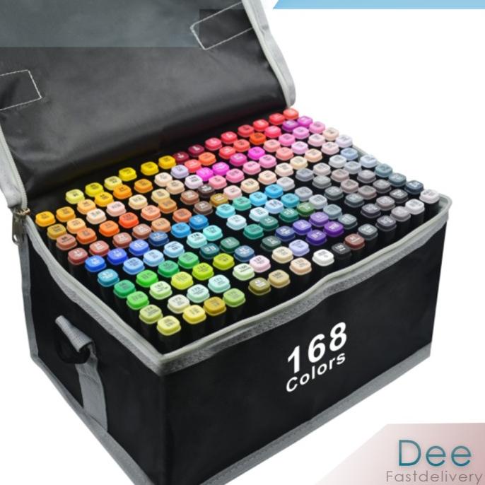 

Touch Art Marker 168 Color double headed marker set Multi Color Spidol