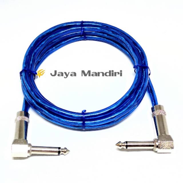 Kabel Gitar Transparan Jack Akai Mono L to L 2 Meter