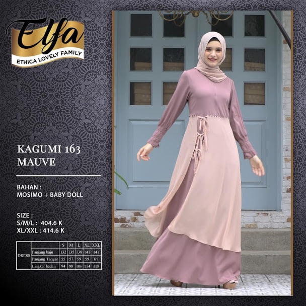 GAMIS ETHICA KAGUMI 163 MAUVE & MOONLIGHT BLUE ORIGINAL