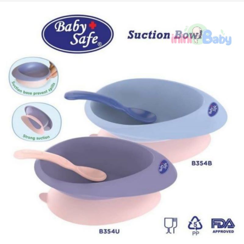 BabySafe Suction Bowl - Peralatan Makan Bayi Mpasi