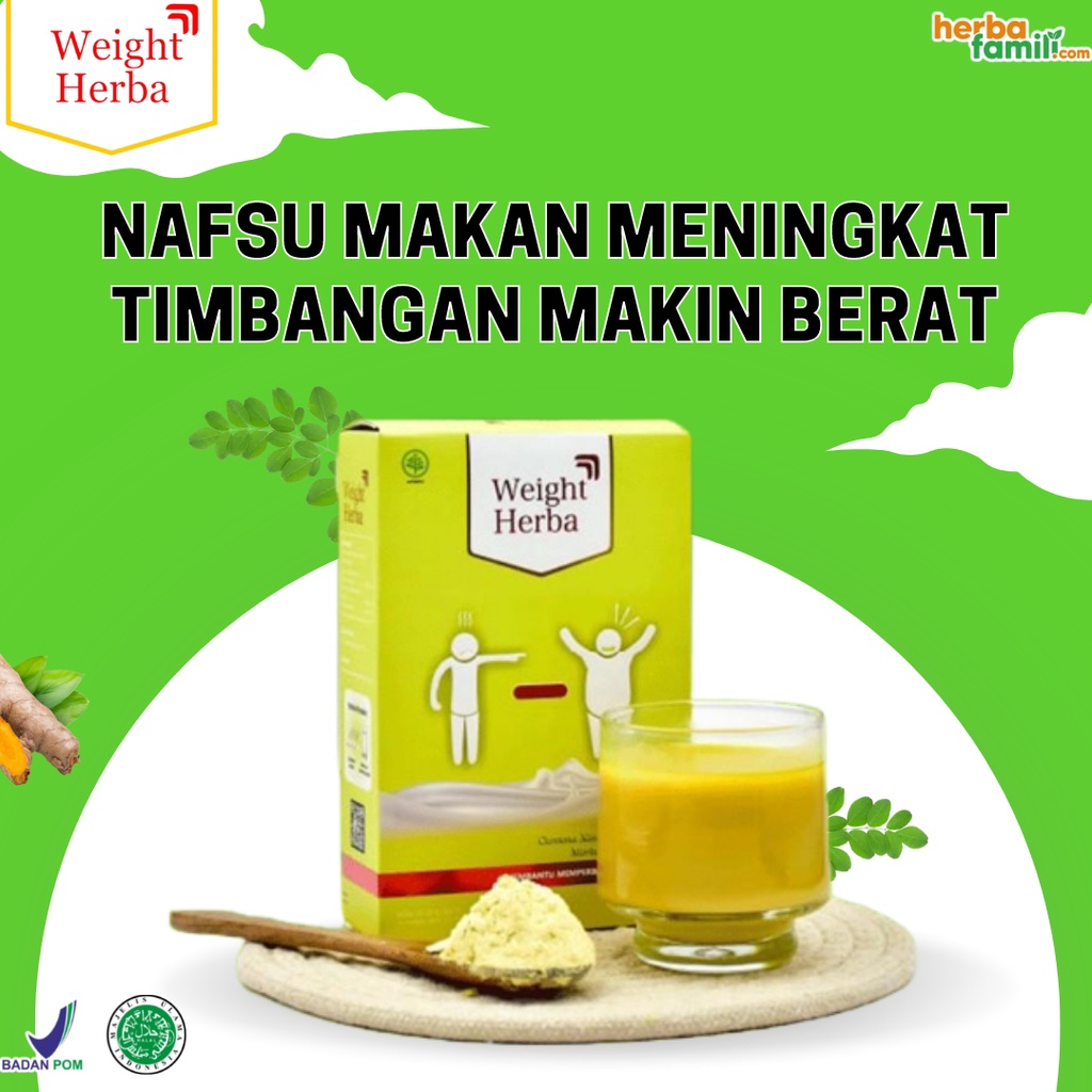 PAKET 2 BOX SUSU WEIGHT HERBA | Susu Penggemuk Badan Penambah Nafsu Makan Penambah Kalori Lancarkan Saluran Pencernaan