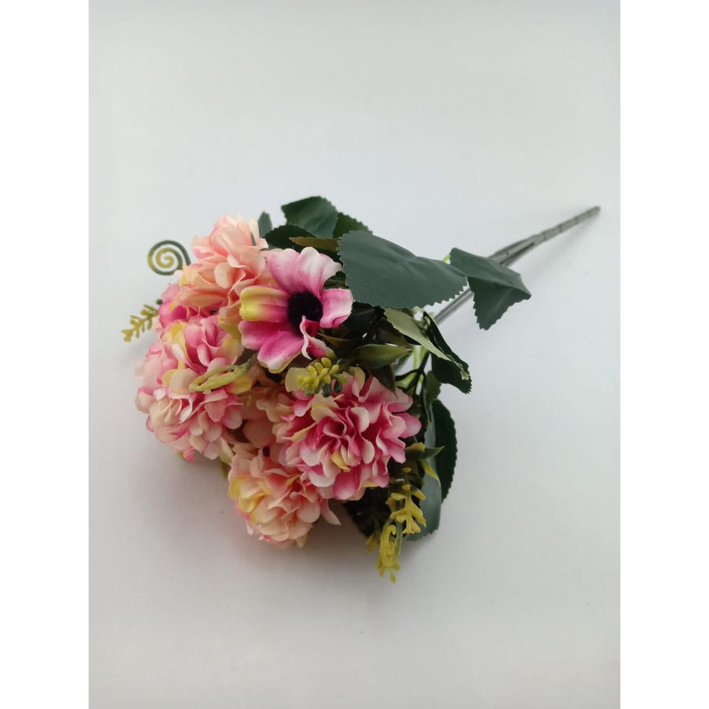 COD BUNGA DANDELION BUNGA TANGKAI PLASTIK BUNGA ARTIFISIAL BUNGA PAJANGAN BUNGA HIASAN BT9051-PINK