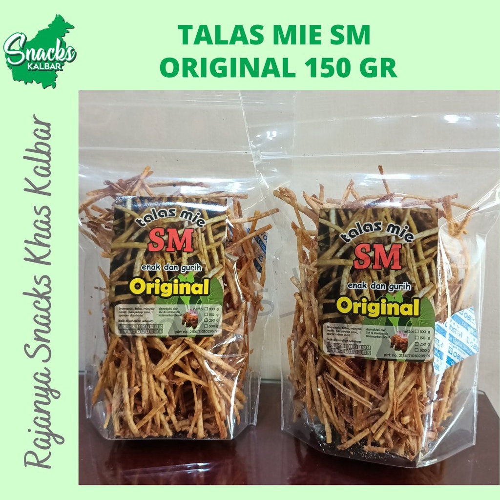 

Snack Mie Talas/ Stick Mie Keladi "SM" 150 gram Khas Pontianak