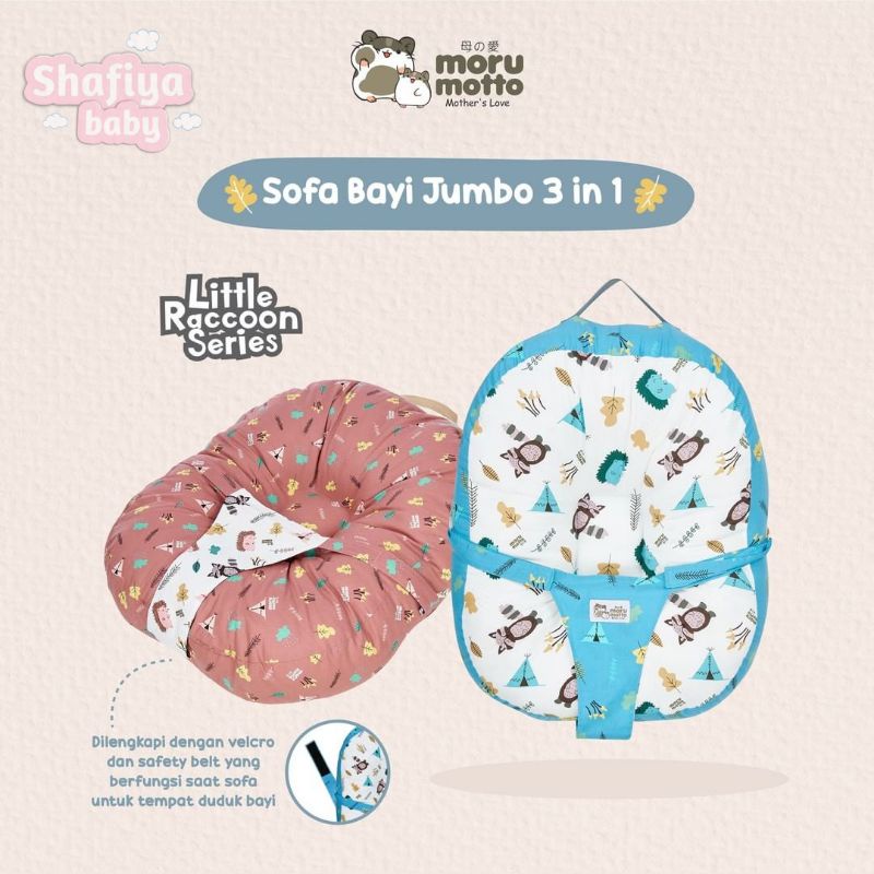 Moru Motto Baby Sofa 3 in 1 Jumbo Dialogue Premium Sofa Bayi MoruMotto