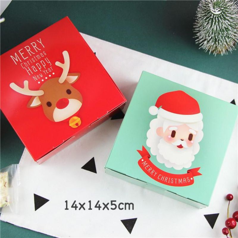 Gift box natal Santa Claus/ Gift box packaging natal mewah unik 14x14