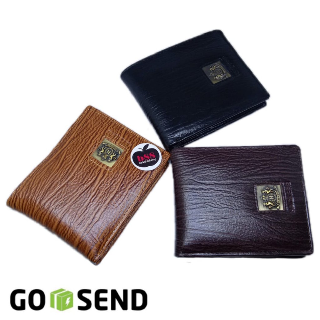 DOMPET KULIT ASLI COWO PRIA TIDUR LIPAT MOTIF SERAT KAYU HACKER MURAH