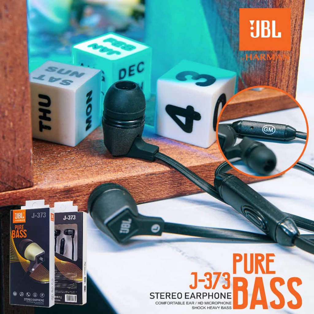 Handfree JBL J-373 Stereo Pure BASS Heandset HF jbl