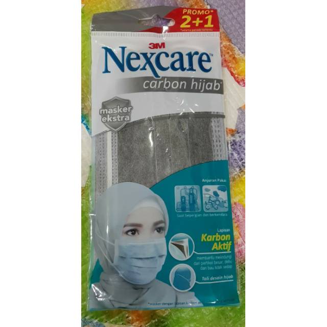 Masker 3M nexcare isi 2+1/masker/masker nexcare/masker 3M/masker/masker hijab/maskere nexcare hijab