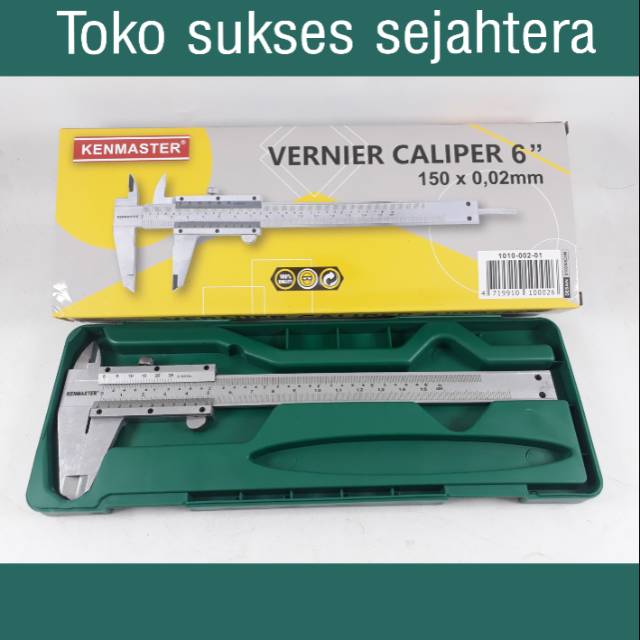 ART Sigmat Besi 6 Inch 0.05 150 mm Jangka Sorong Vernier Caliper Besi Jangka Sorong 0.05 Sketmat 150mm / Stainless Steell Vernier Caliper/ Sigmat Caliper Manual 6&quot;