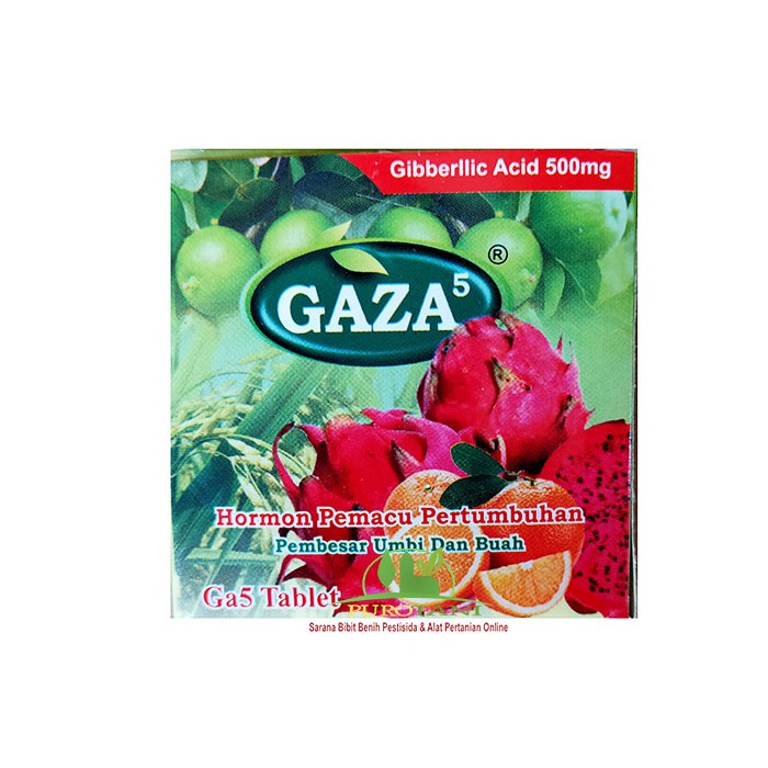 Hormon pemacu tumbuh Gibberellic Acid ZPT Gaza5 GA5 Tablet  500mg Ga3 Plus pembesar umbi buah