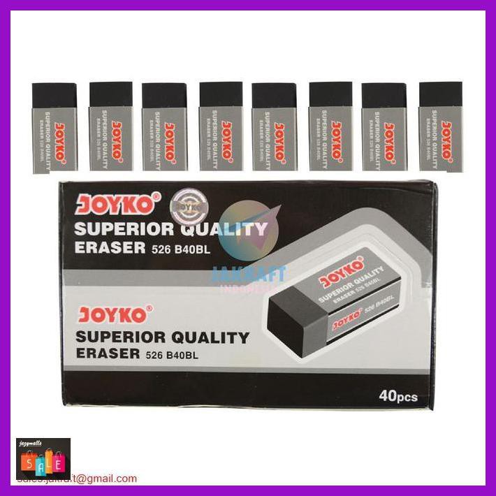 

Silutala- Penghapus Pensil Rubber Eraser Hitam Joyko Kualitas Superior Murah -Ori.