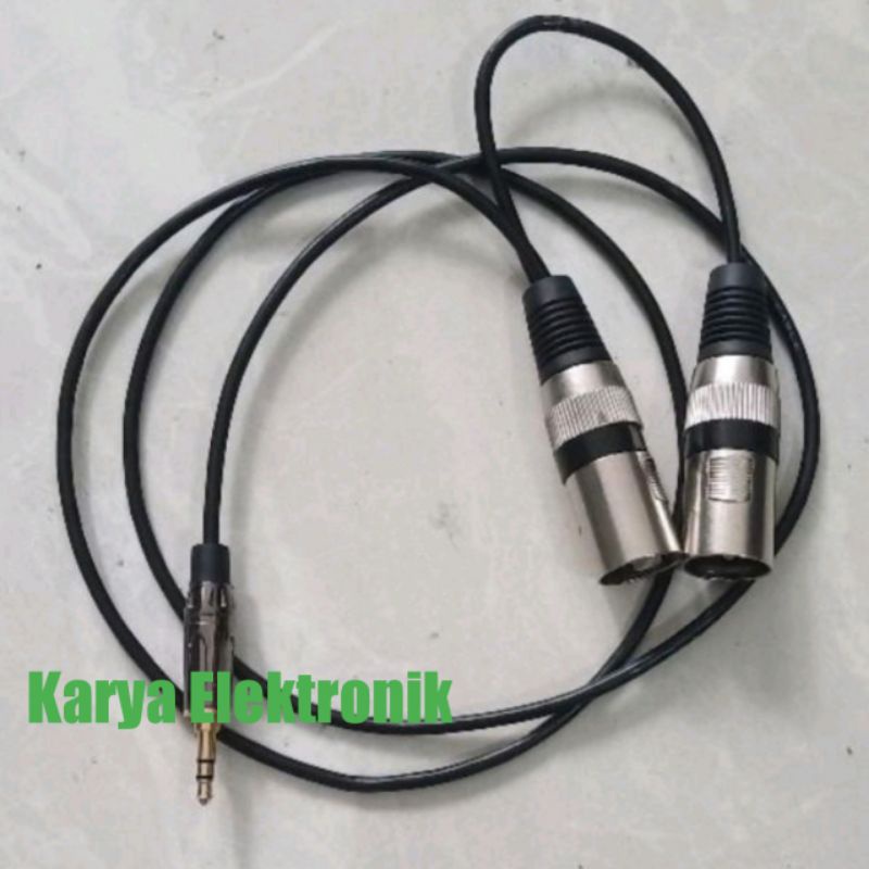 KABEL HP KE MIXER  ATAU CANON XLR MALE KE Jack 3.5MM KABEL LAPTOP KE MIXER CANON COWOK KE 3.5MM
