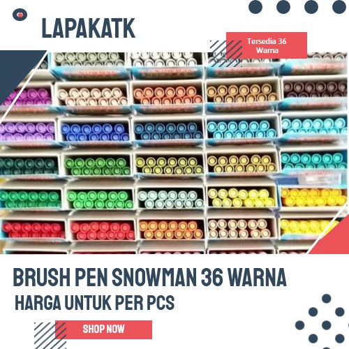 

Brush Pen Snowman 36 Warna Grup 2 (1PCS) +