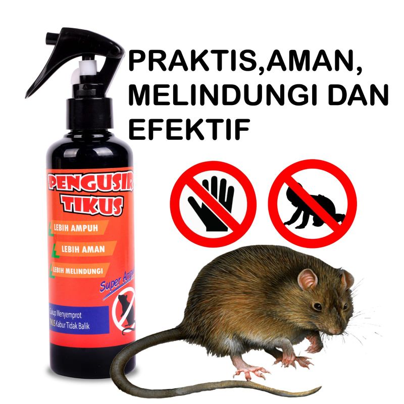 Gun Killer Pengusir Tikus Spray 250ML Anti Tikus Rumah Dan Mobil Rat Repellent Cairan Anti tikus super ampuh