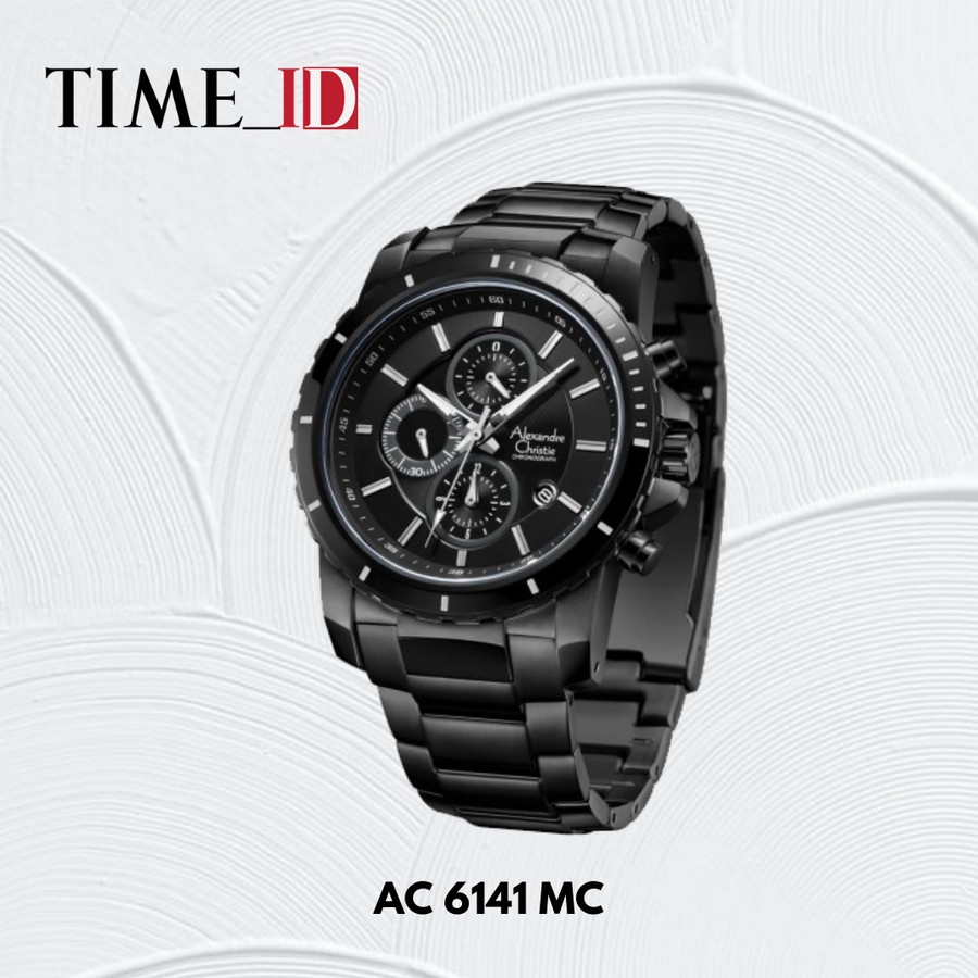 Jam Tangan Alexandre Christie AC 6141 MC FULL BLACK