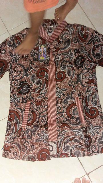 Maura Couple - Sania Ruffle Batik Couple Ori Ndoro Jowi Dnt Garansi Blouse Ziggy Krikil Blus Kerikil