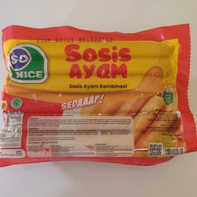 

Sosis ayam So Nice 375gr