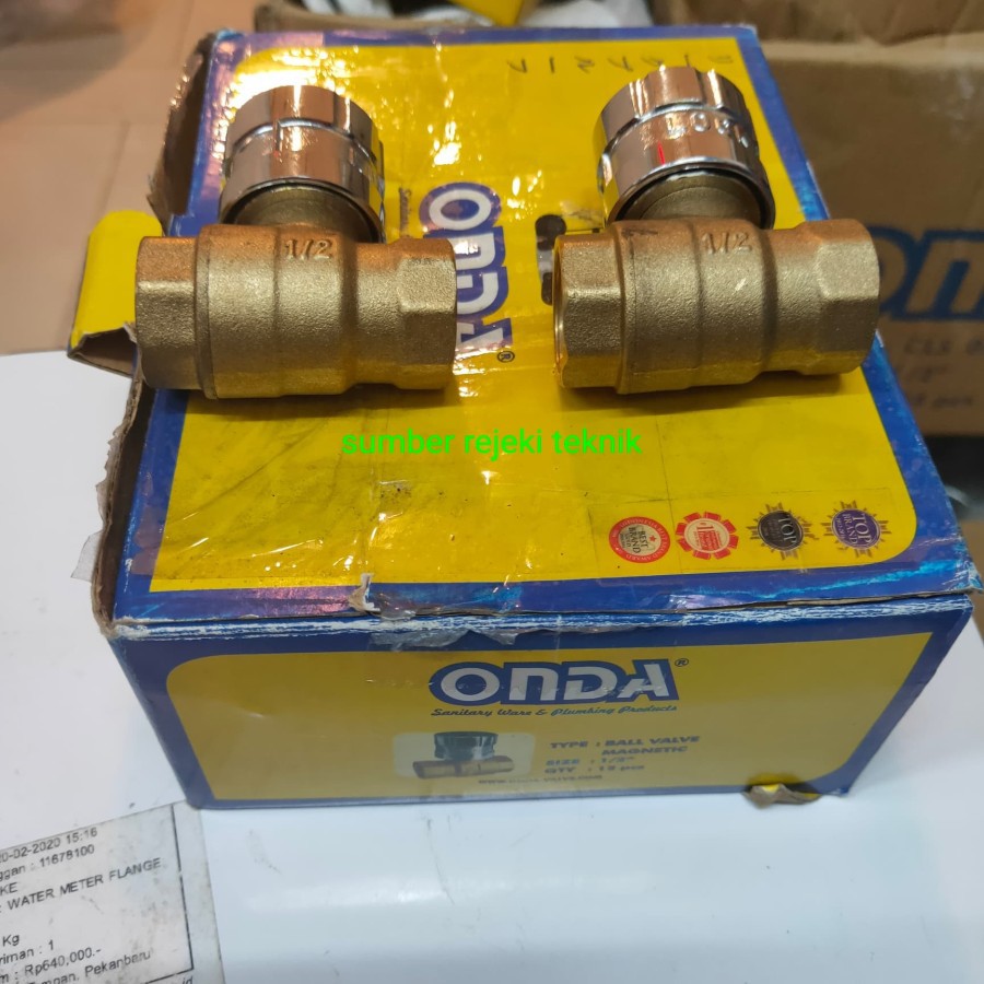 Ball Valve Magnetic ONDA 1/2 inch