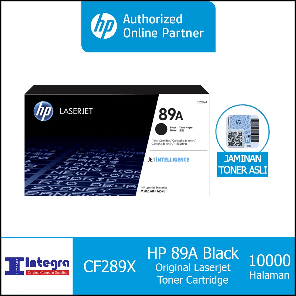 Toner HP 89A Black Original LaserJet Cartridge - CF289A