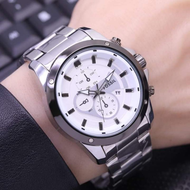 JAM TANGAN PRIA FS RANTAI PRIA DM 4,5CM FASHION JAM ✔️