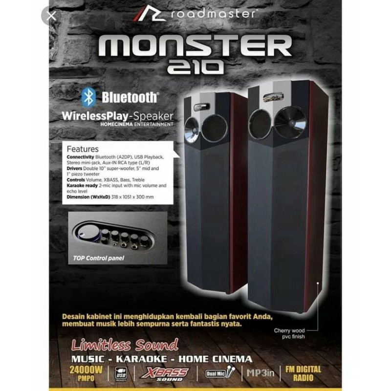 Speaker Aktif Roadmaster Monster 210
