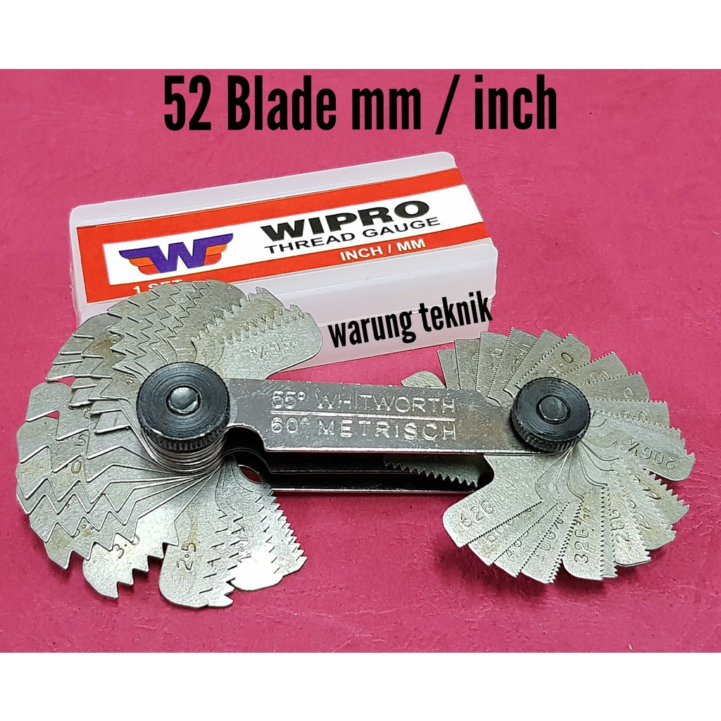 WIPRO MS-173 MAL ULIR DRAT THREAD SCREW PITCH GAUGE METRIC DAN INCH