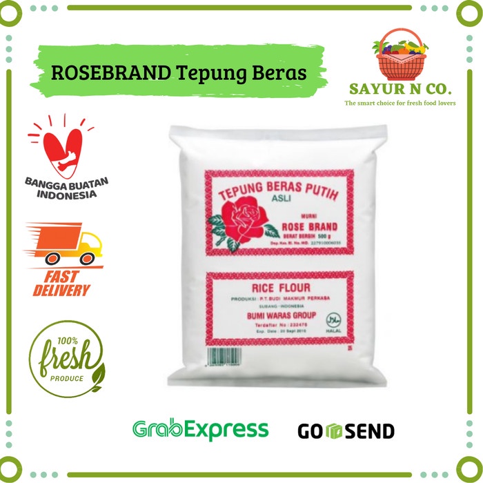 

ROSEBRAND Tepung Beras 500gr | Sayur N Co Bekasi