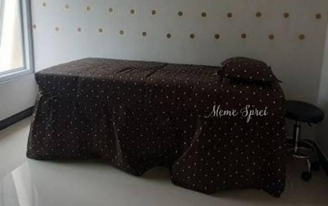 Sprei Salon Bonus Bantal | Sprei Isi Dakron EMPUK Rumbai Facial Salon Eyelash Bed Sheet