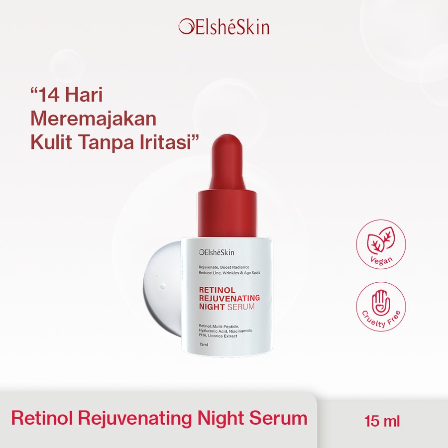 ★ BB ★  Elsheskin Retinol Rejuvenating Night Serum | Elshe Skin Active Rejuvenating Night Serum - 30ml - 15ml