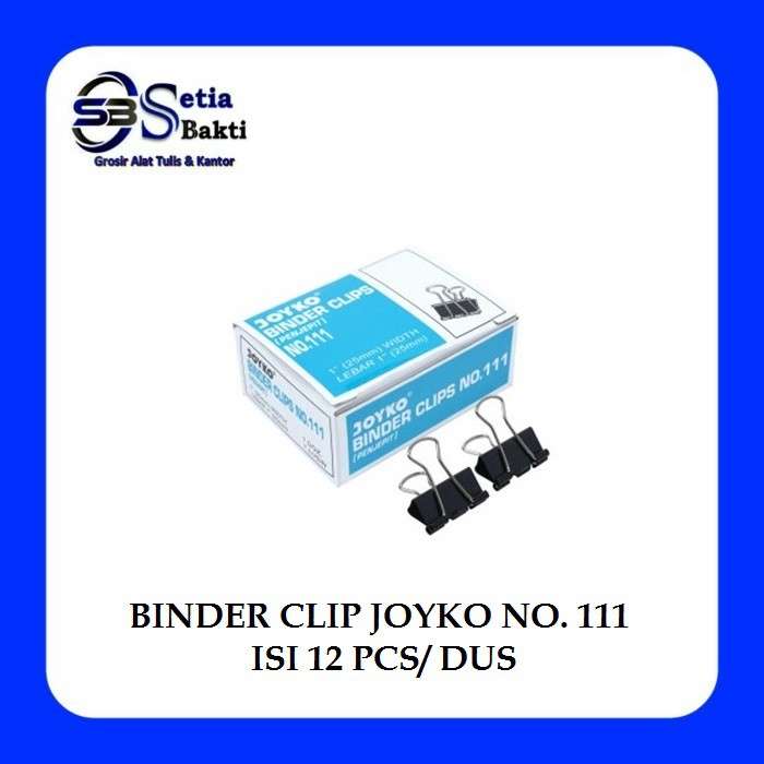 

JOYKO Binder Clip - Klip Kertas No 111 - Isi 12 Pcs