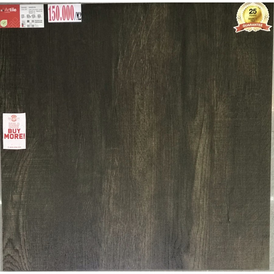 Granit Tile Artile by Granito Keramik Lantai Motif Kayu Maison Dark Mahogany Wood Maison Natural Oak Wood 60x60