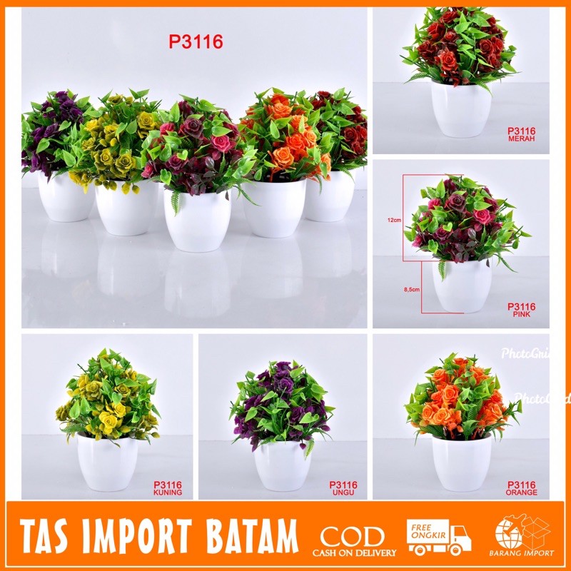 TIB/COD P3116 ( 1kg bisa 11pcs ) BUNGA DEKORASI/BUNGA PLASTIK/TANAMAN ARTIFISIAL