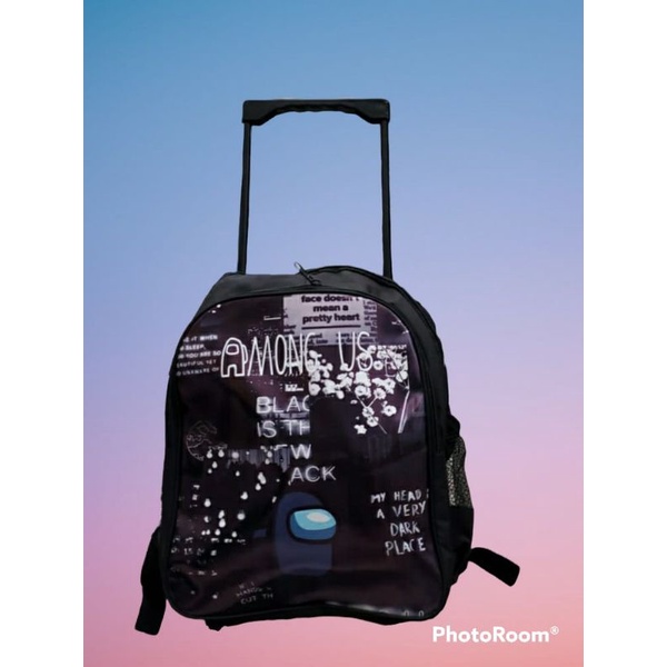 Rully Tas ransel troli anak karakter among us