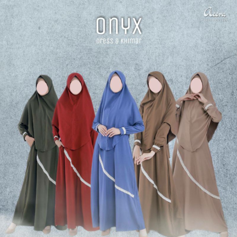 Onyx Dress & Khimar by Aeera gamis set