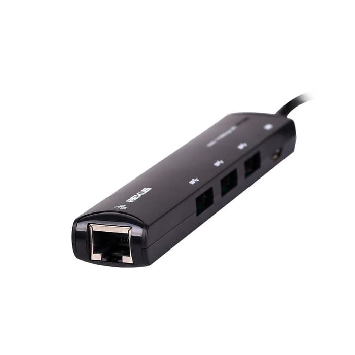 Rexus USB HUB V.3.1 H345 4 Port + LAN RJ45 GigaBit + Type C - RXH-345